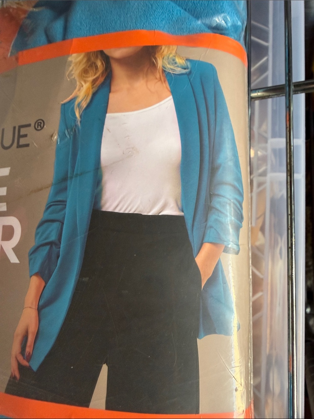 Women’s Teal Open-Front Blazer Jacket